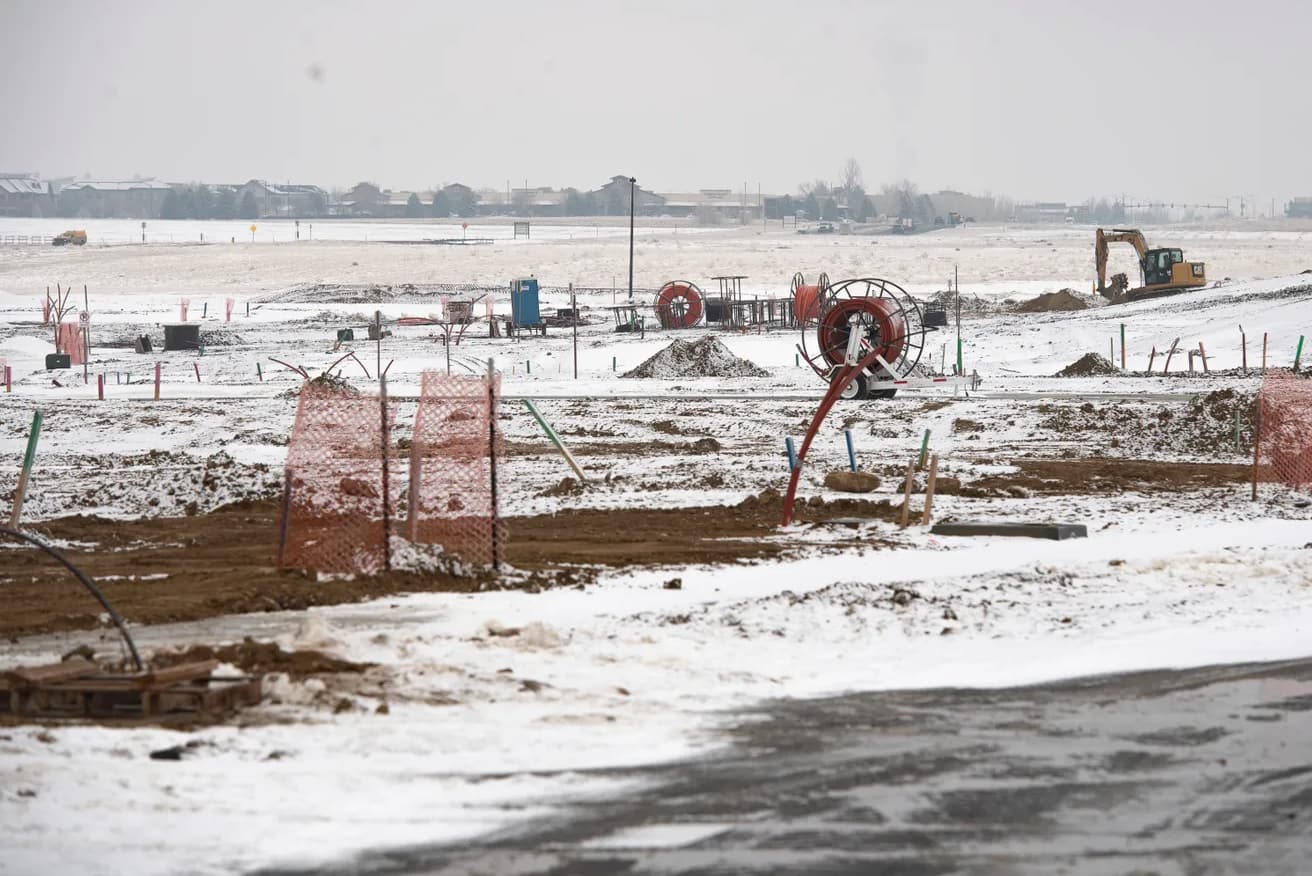 Construction in Centerra Loveland